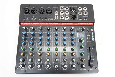 harbinger lv12|audio mixer with bluetooth transmitter.